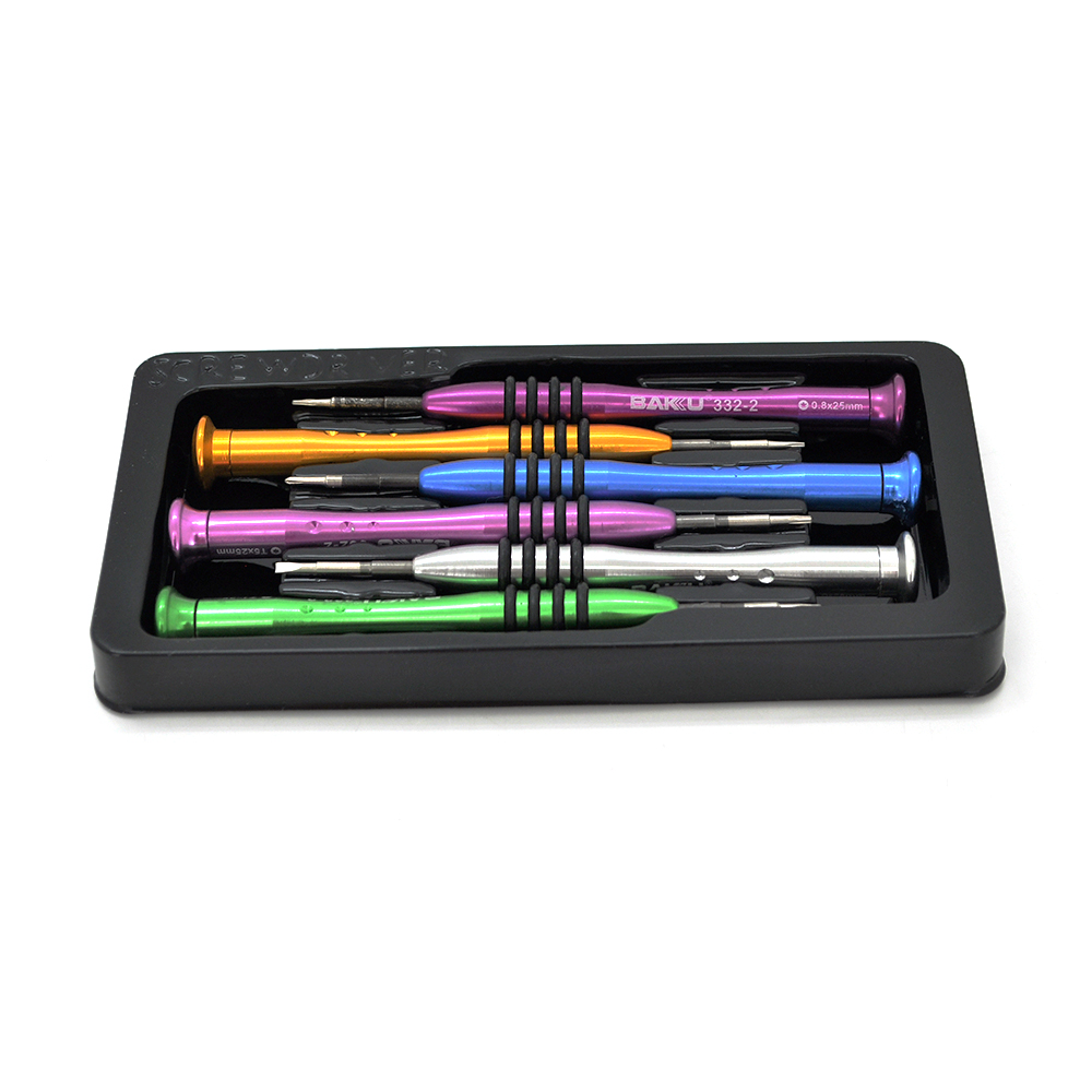 Набір викруток BAKKU BK-3332C (Т2, Т4, Т5, +1.5, Y0.8,-2.0), Box (Y-22269)
