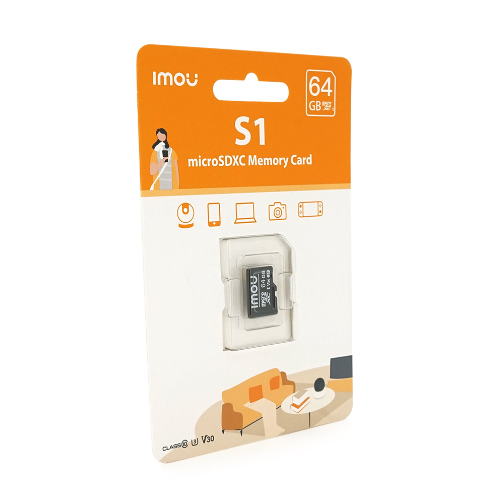 Карта пам'яті Imou MicroSD 64Гб ST2-64-S1 (Y-22768)