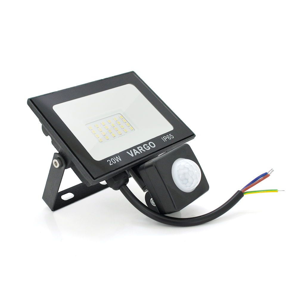 Прожектор LED c датчиком руху Vg-20W, IP65, 6500K, 2700Лм. Box (Y-23458)