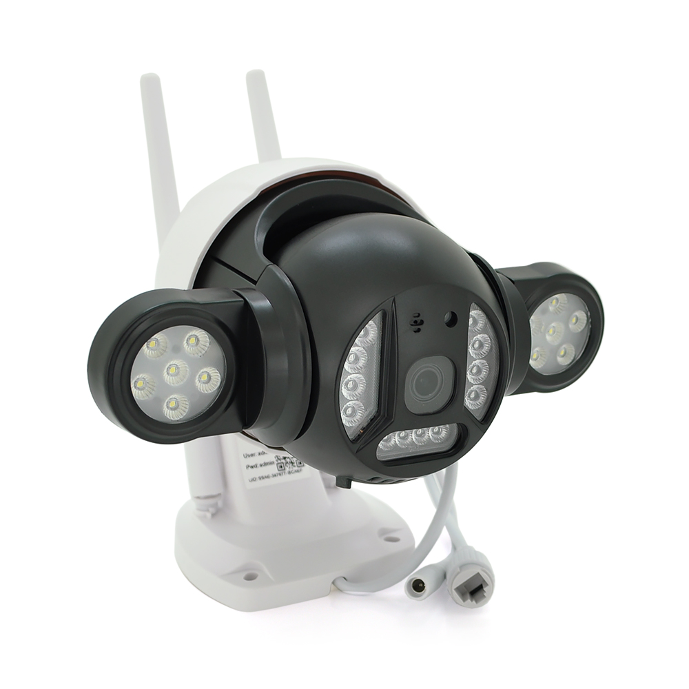 4 Мп Wi-Fi/LAN відеокамера вулична SD/карта PiPo PP-IPC25D4MP40 PTZ 2.8mm ICSee (Y-26297)