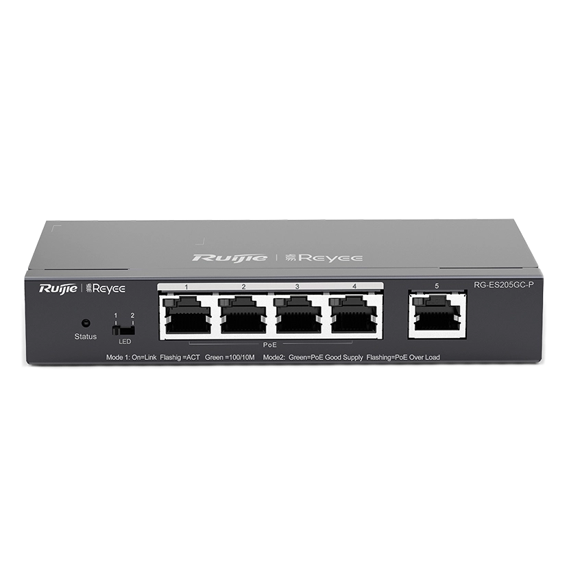 5-портовий гігабітний інтелектуальний POE комутатор Ruijie RG-ES205GC-P (Y-26848)