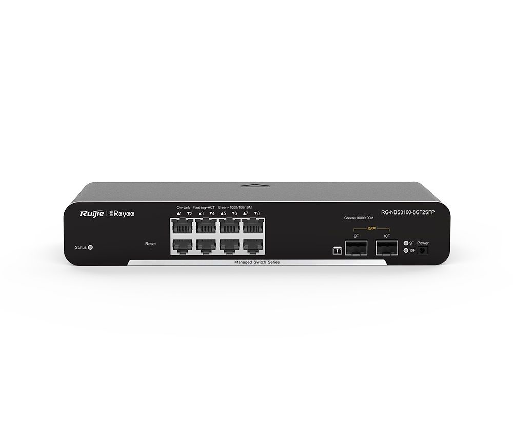 8-портовий гігабітний L2 керований комутатор Ruijie RG-NBS3100-8GT2SFP L2 (Y-26941)