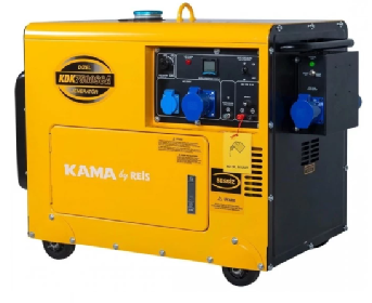 Генератор дизельний KDK7500SCA, 1-фазний 230V, 50Hz, 6.9kVA/5.5kW, бак 14,5 л, витрата 1,65 л/год, пуск: стартер, 850x550x720 мм, 160 кг (Y-29006)