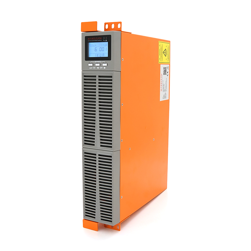 ДБЖ з правильною синусоїдою ONLINE MAKELSAN PowerPack Se-RT-1kVA-LCD, 1000VA (900Вт), 24В, Вбудована батарея 12V 7Ah х2шт, (545*592*198), 12.5кг, Q1 (Y-29060)