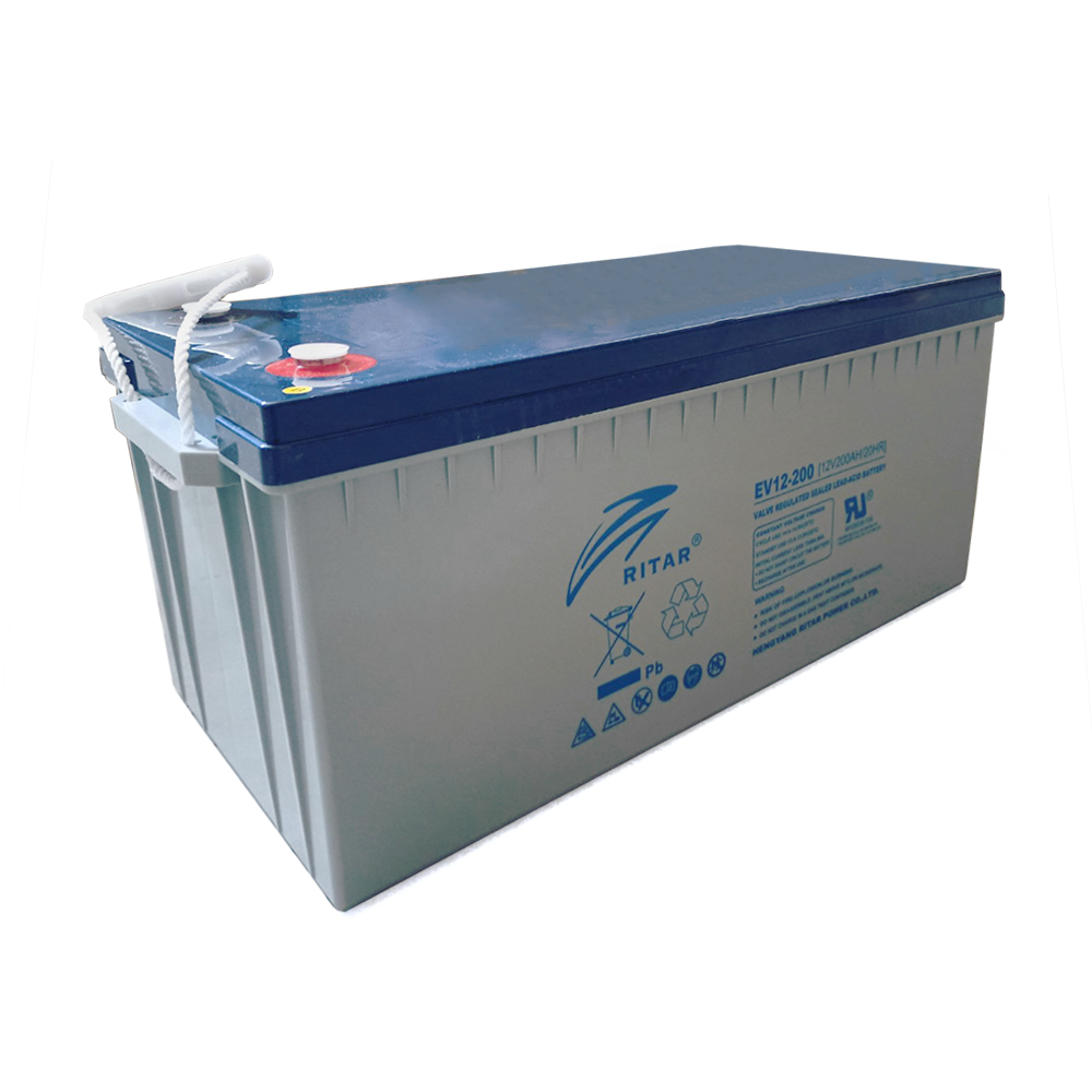 Тяговий акумулятор RITAR EV12-200,12V 200Ah, M8 ( 522 х 240 х 219(224) ) (Y-29491)