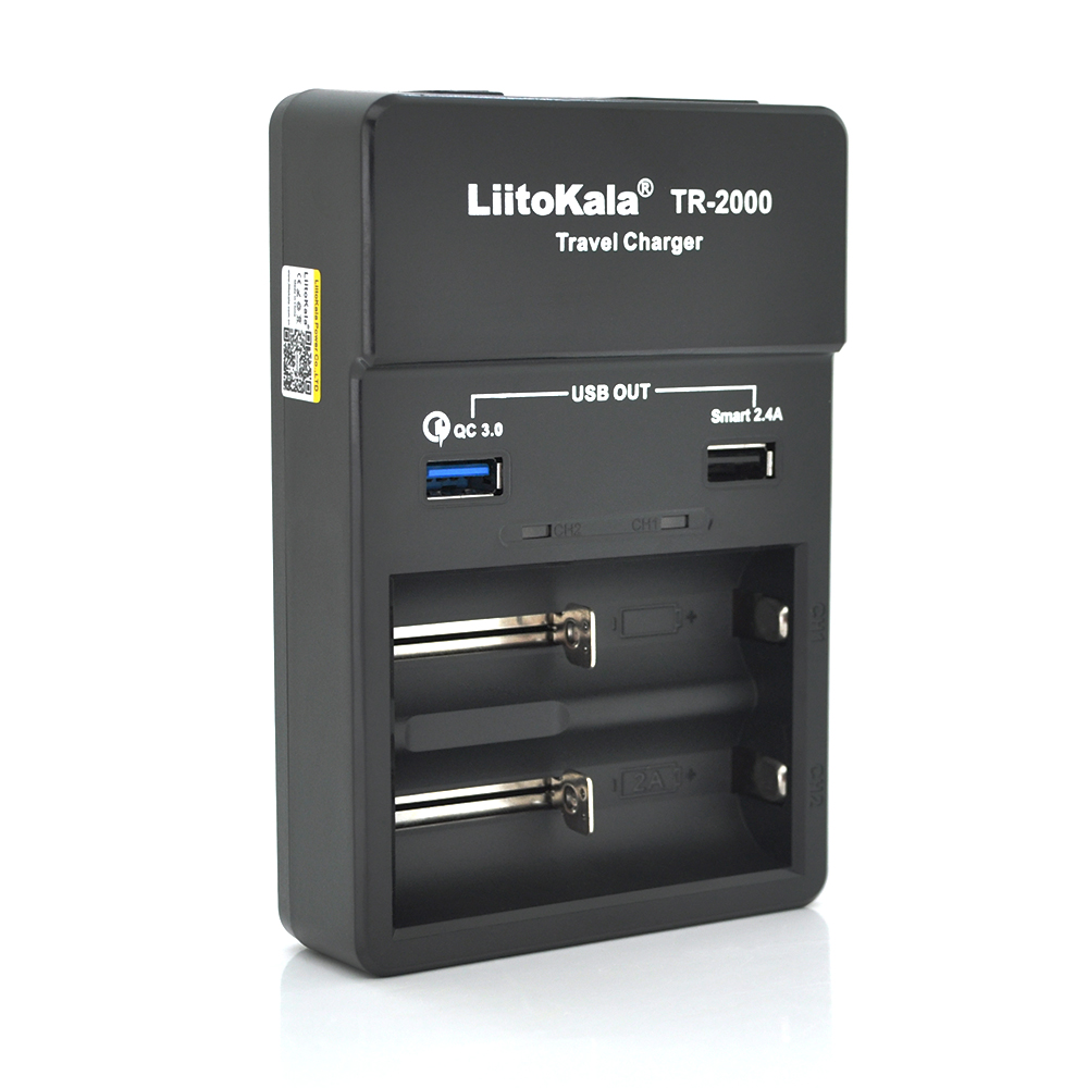 ЗУ універсальне Liitokala Lii TR-2000 + USB1-QC 3.0, USB2-5V 2.4A (Y-29710)