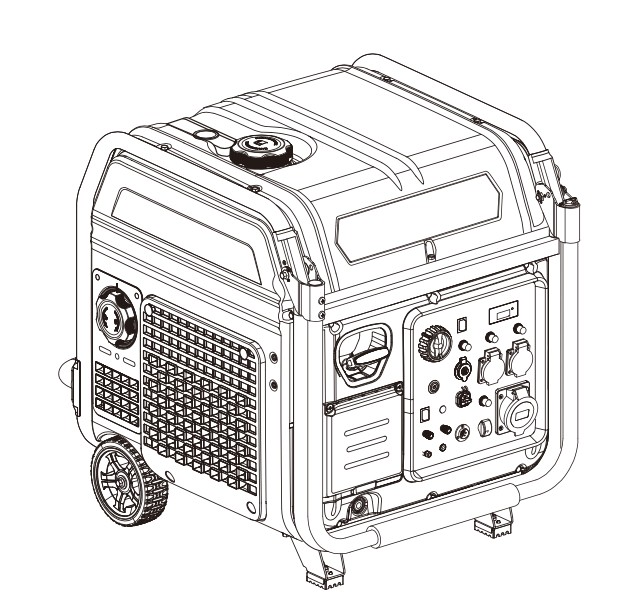 Генератор інверторний БЕНЗИНОВИЙ Matari M9000I (8 kW), однофазний, 220V, 50Hz, об'єм бака 23л, електростартер (Y-31633)