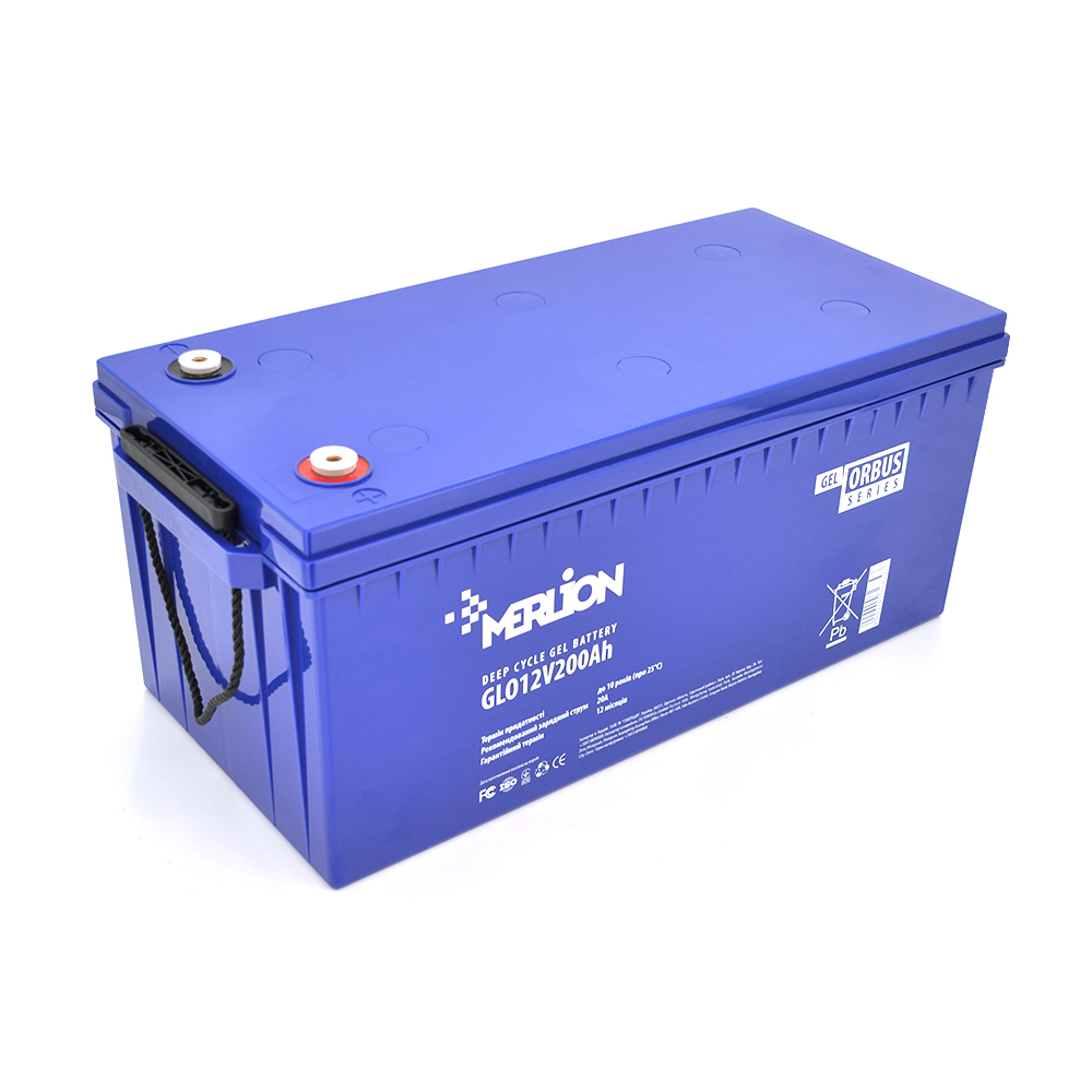 Акумуляторна батарея MERLION ORBUS GLO12V200Ah ( 522 х 240 х 219 ) BLUE Q1/18 (Y-32839)