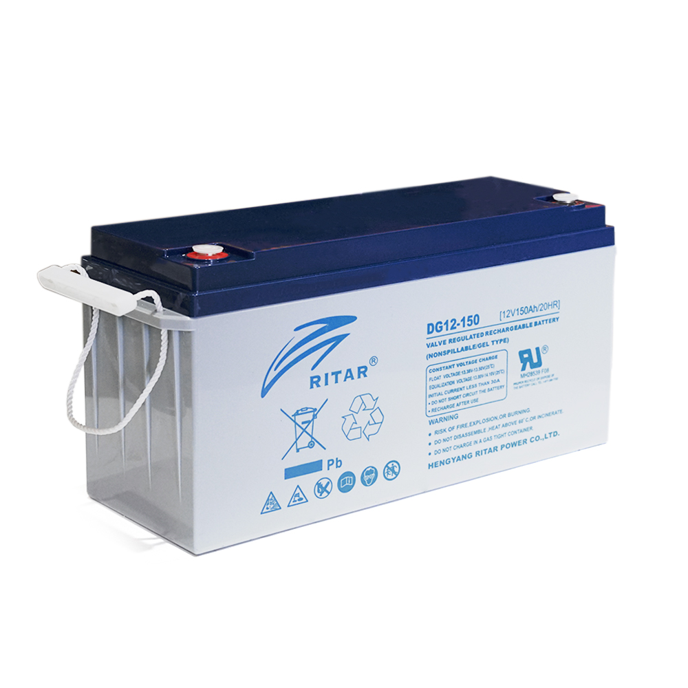 Акумуляторна батарея GEL RITAR DG12-150, Gray Case, 12V 150.0Ah  ( 483 х 170 х 242) Q1/25 (Y-33007)
