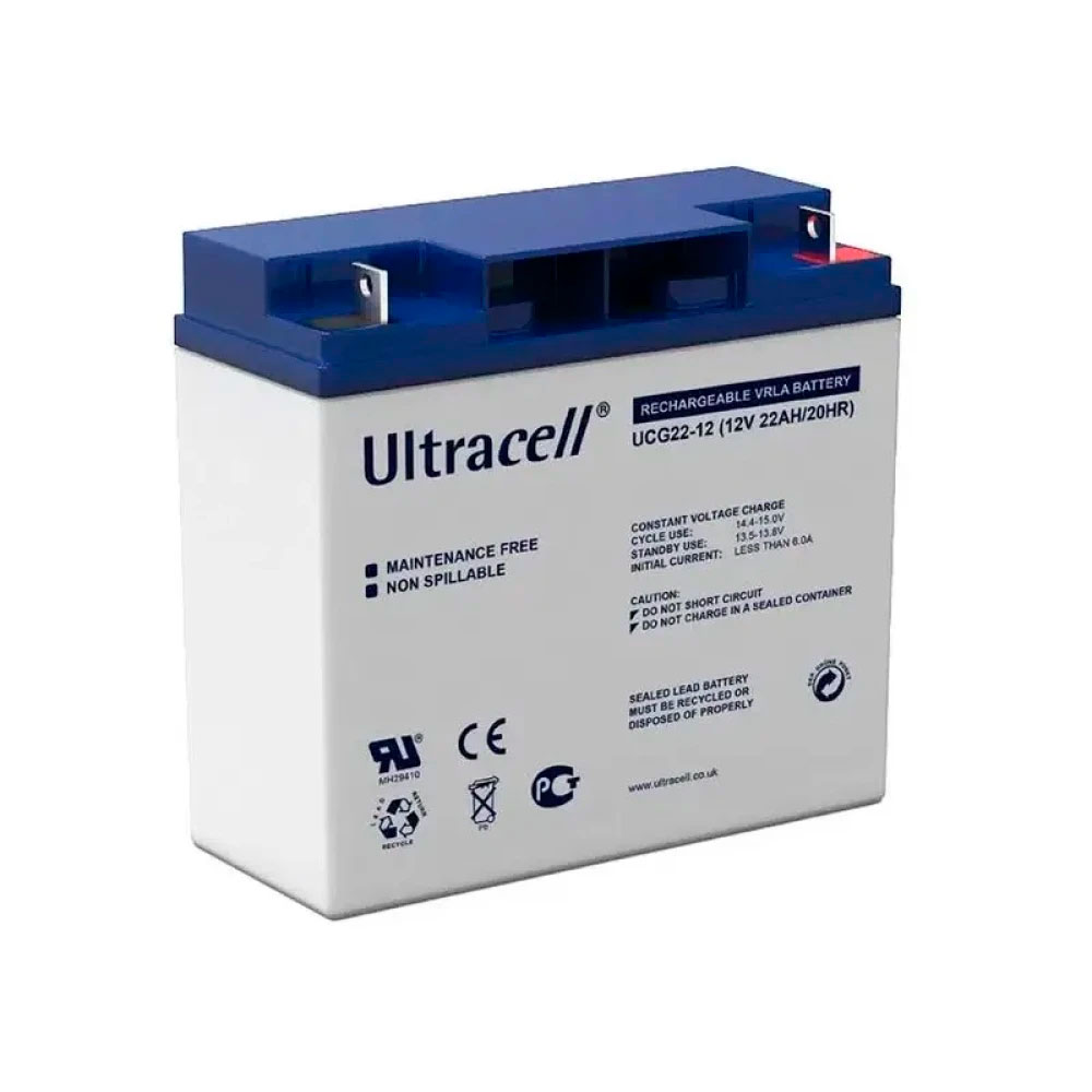 Акумуляторна батарея Ultracell UCG20-12 GEL 12V 20 Ah (182x 77 x 168) White Q1/230 (Y-33156)
