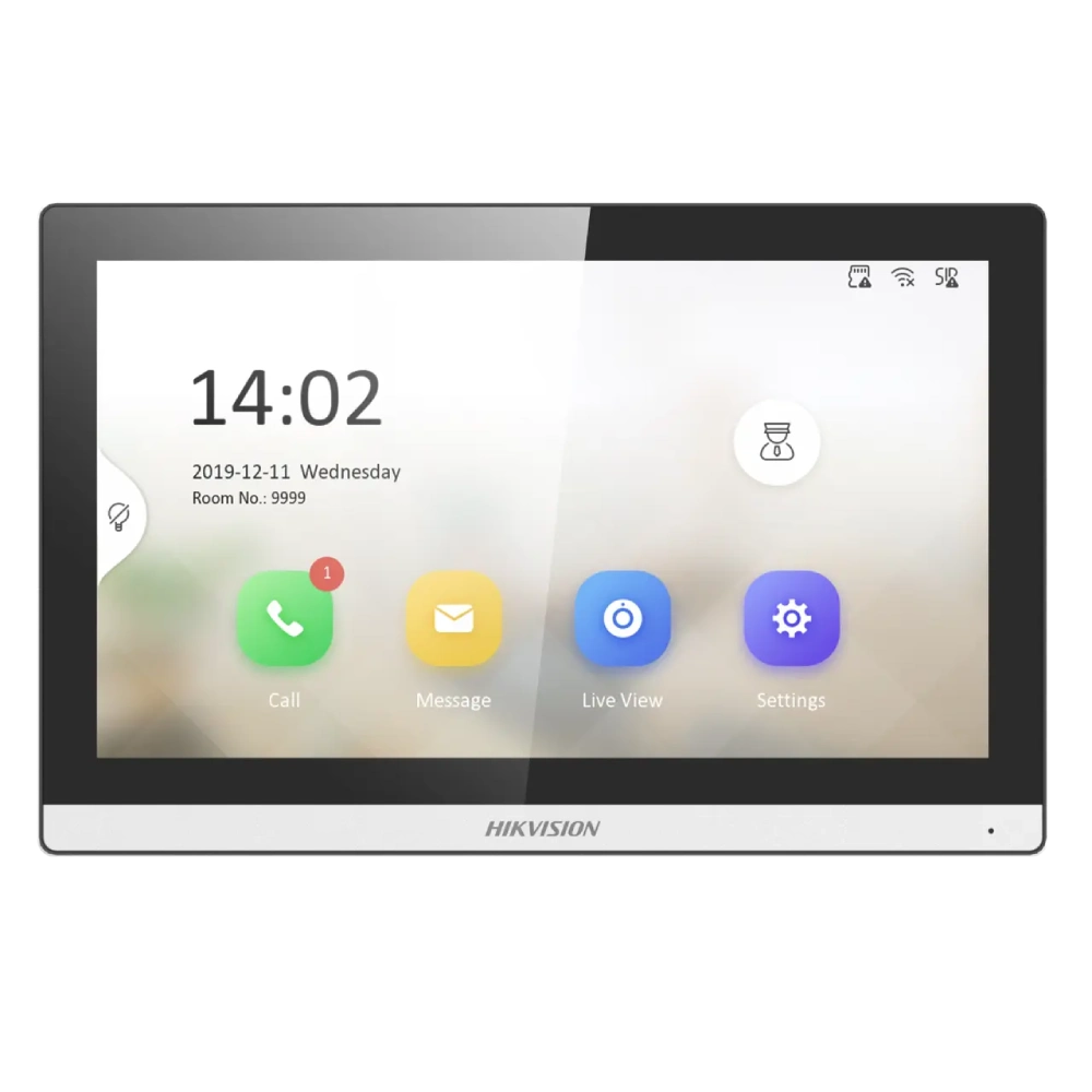 7" IP WiFi відеодомофон з пам'яттю Hikvision DS-KH6350-WТE1 (Y-33422)