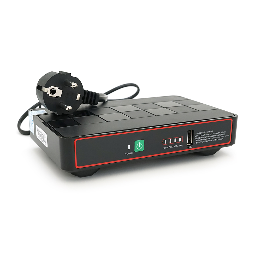ДБЖ Green Wave ECO418Pro-18W для роутерів/комутаторів/PON/POE, 5/9/12/15/24V, (12000MAh), Black, BOX, Q20 (Y-33597)