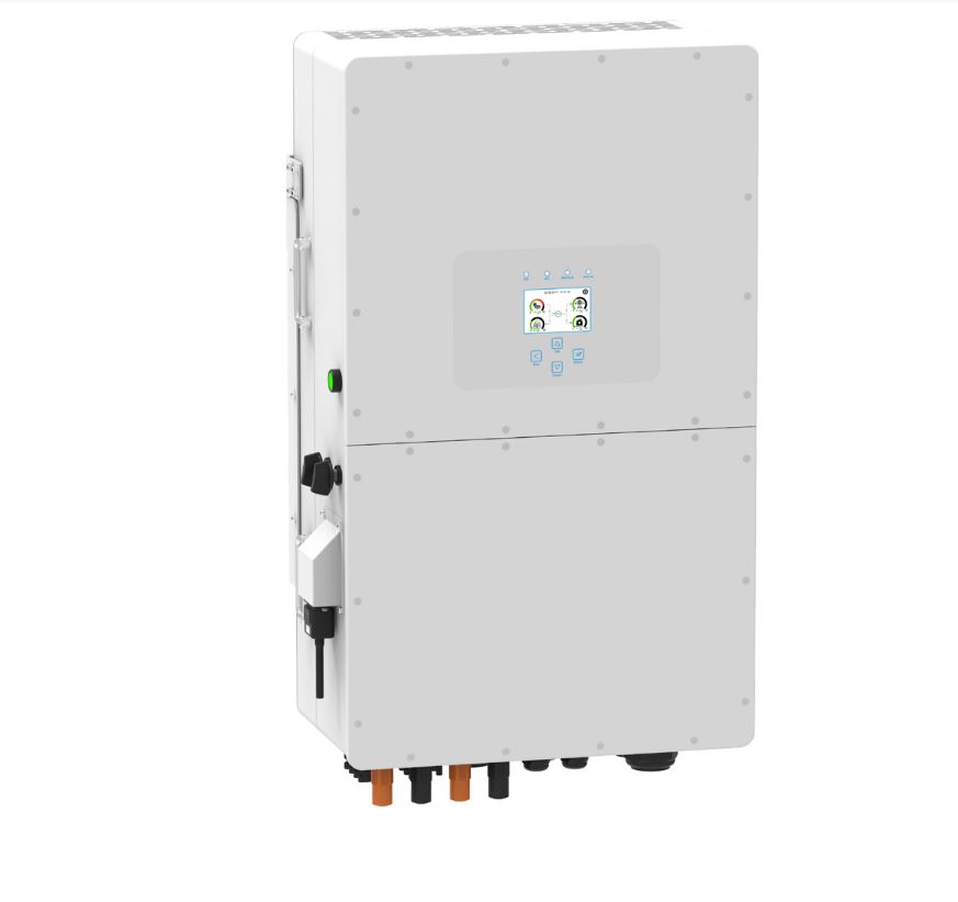 Гібридний інвертор (hybrid) Deye SUN-50K-SG01HP3-EU-BM4 HV, 50кВт, трифазний, (MPPT 150-850/36A/АКБ 160-800V/50A)Parallel (Y-35647)