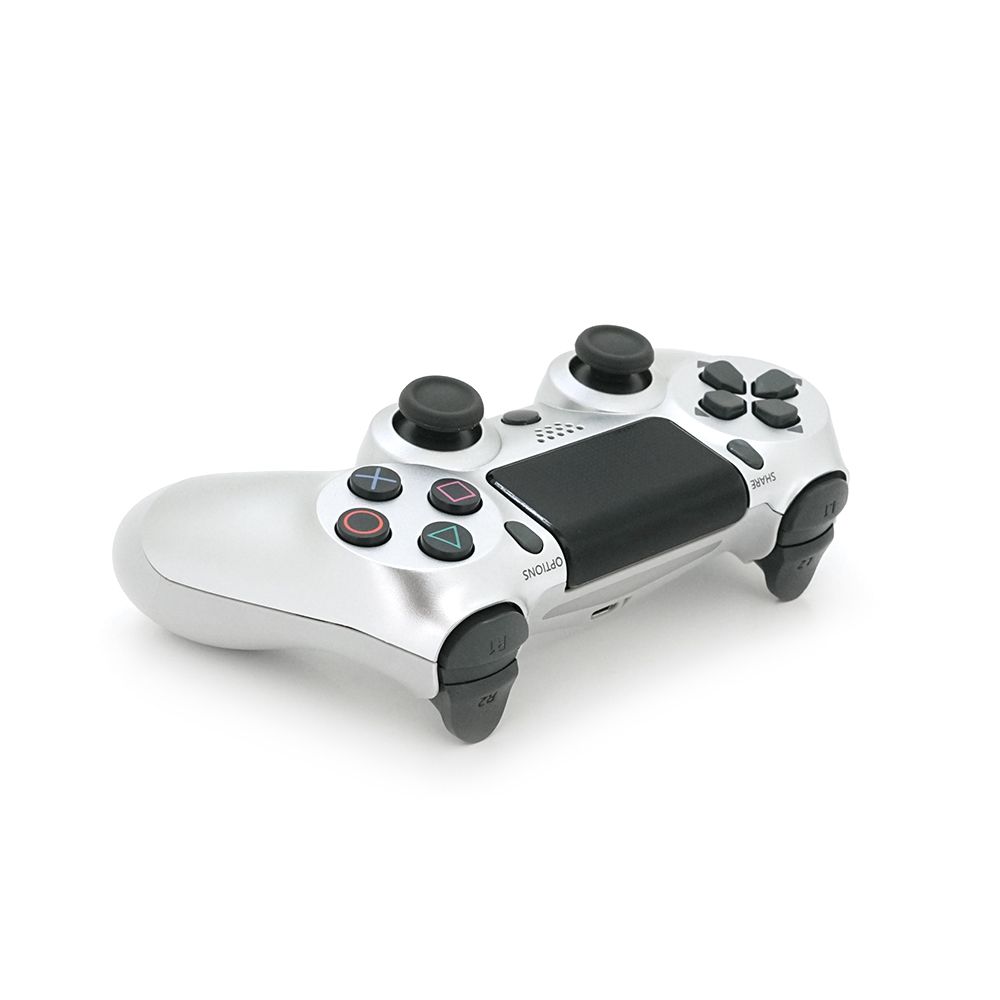 Геймпад Brazzers бездротовий для PS4 Wireless DUALSHOCK 4, роз'єм для навушників, LED light bar, Silver-White, 3.7V, 600mAh, Blister-box (Y-35944)
