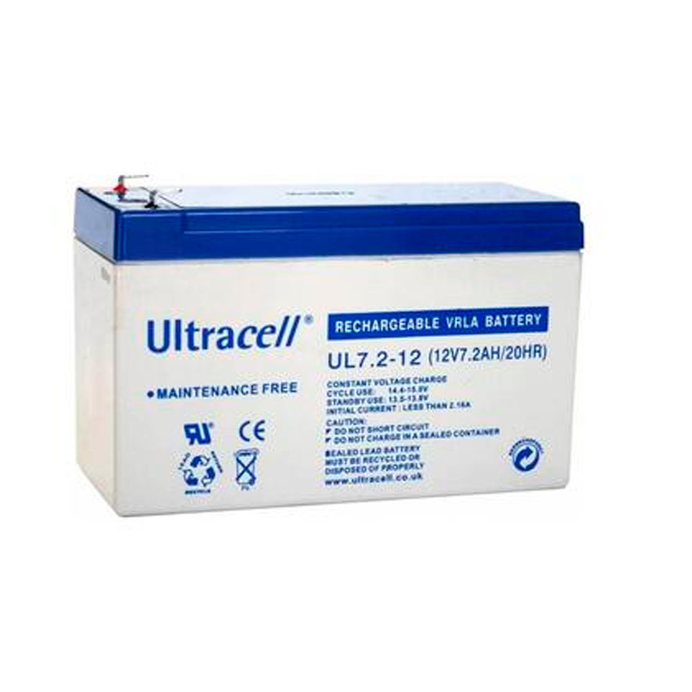 Акумуляторна батарея Ultracell UL7.2-12 AGM 12V 7,2 Ah (151 x 65 x 99) White Q8/420 (Y-37159)