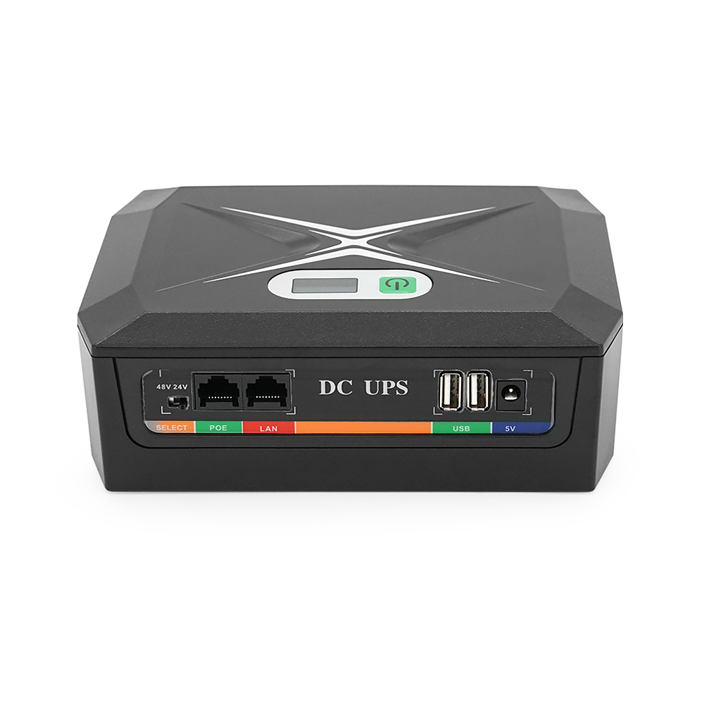 ДБЖ UPS-60W DCP-60W-17 для роутерів/комутаторів/PON/POE-430(15-24V), 5/9/12V, 17600мAh(8*2200MAh), USB 3.0, Black, BOX (Y-40243)