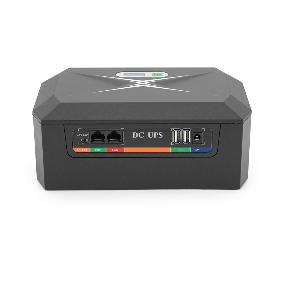 ДБЖ UPS-60W/32 DCP-60W-48 для роутерів/комутаторів/PON, 9/12V*3, 48000мAh(8*6000MAh), Black, BOX (Y-40245)