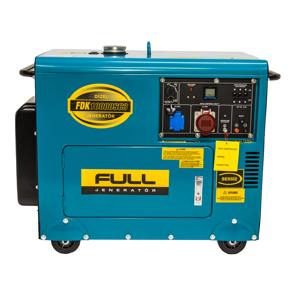 Генератор дизельний FULL FDK10000SC3, трифазний 220V, 50Hz, 7,5KVA (Y-43579)