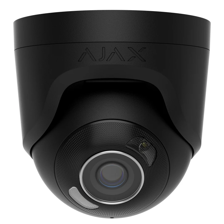 5 Mp IP охоронна відеокамера з гібридним підсвічуванням Ajax TurretCam HL (5 Mp/2.8 mm) Black (Y-43676)
