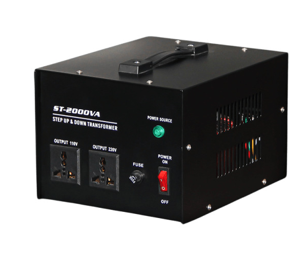 Перетворювач напруги трансформаторний універсальний ST-2000VA Input 220 V/Output 110V, Input 220 V/Output 110V+ (Y-43751)