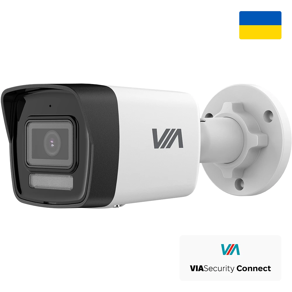 4МП IP Fusion Illumination відеокамера зі звуком та SD карткою VIA SECURITY VIA-IPC-4BE-LIM (2.8мм) (Y-43763)