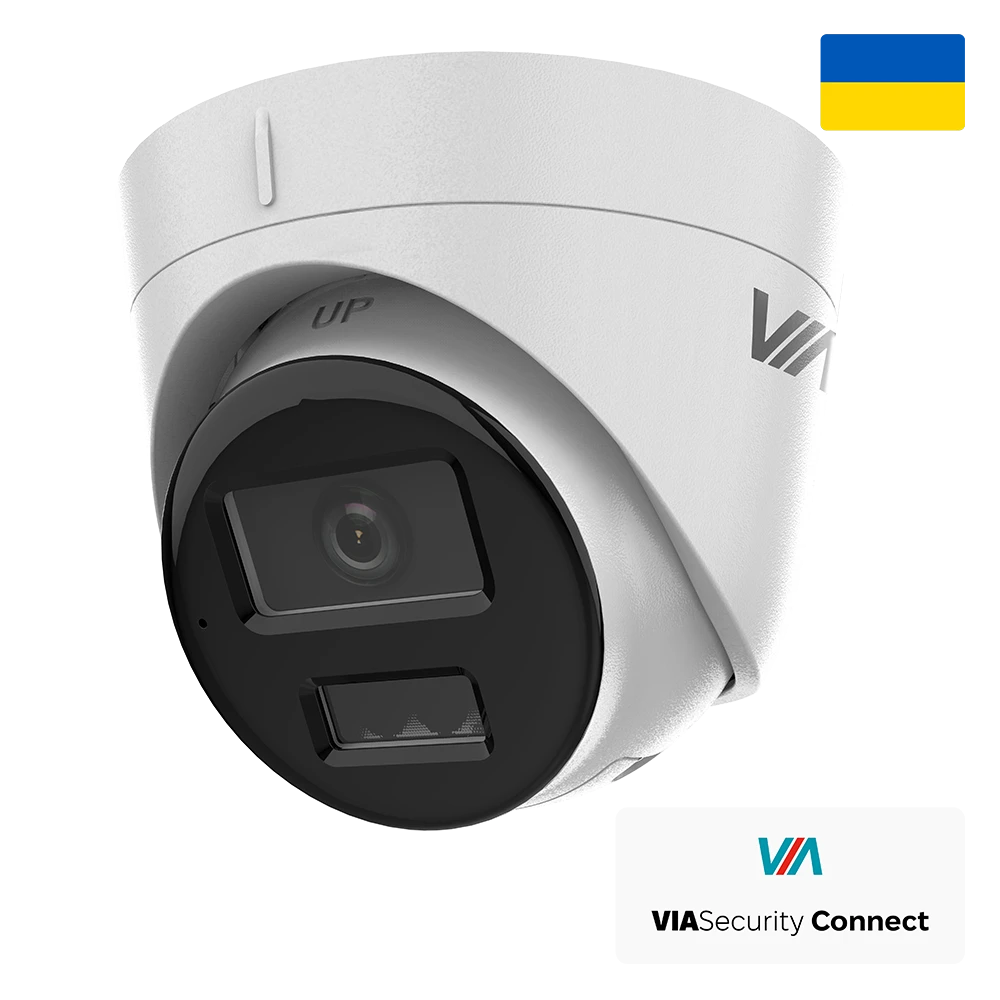 4МП IP Fusion Illumination відеокамера зі звуком та SD карткою VIA SECURITY VIA-IPC-4TE-LIM (2.8мм) (Y-43764)