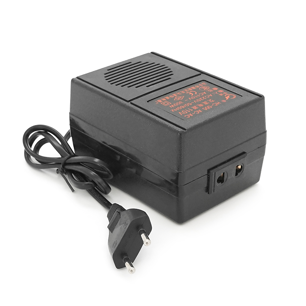 Перетворювач напруги трансформаторний 300W Input 220 V / Output 110V, + універсальна розетка (Y-44008)