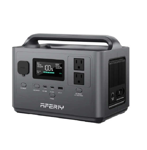 Портативна станція AFERIY AF-P040, LiFePO4 256Втч. 400(max800)Вт,MPPT 11.5-30В-8А(120Вт), вихід 220v, USB-A,2xType-C PD20/100Вт, прикурювач 12В/10А, 259*174*201 мм. 4kg (Y-44700)