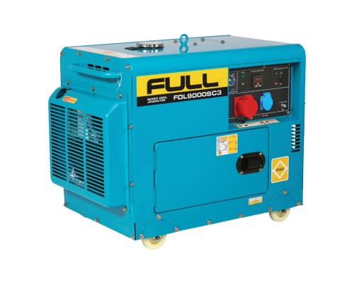 Генератор дизельний FULL FDL9000SC3, трехфазный 220V, 50Hz, 8,5KVA (Y-45474)