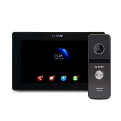 Комплект відеодомофон+відеопанель BCOM BD-770FHD/T BLACK KIT з підтримкою Tuya Smart та Wi-Fi модулем (Y-46341)