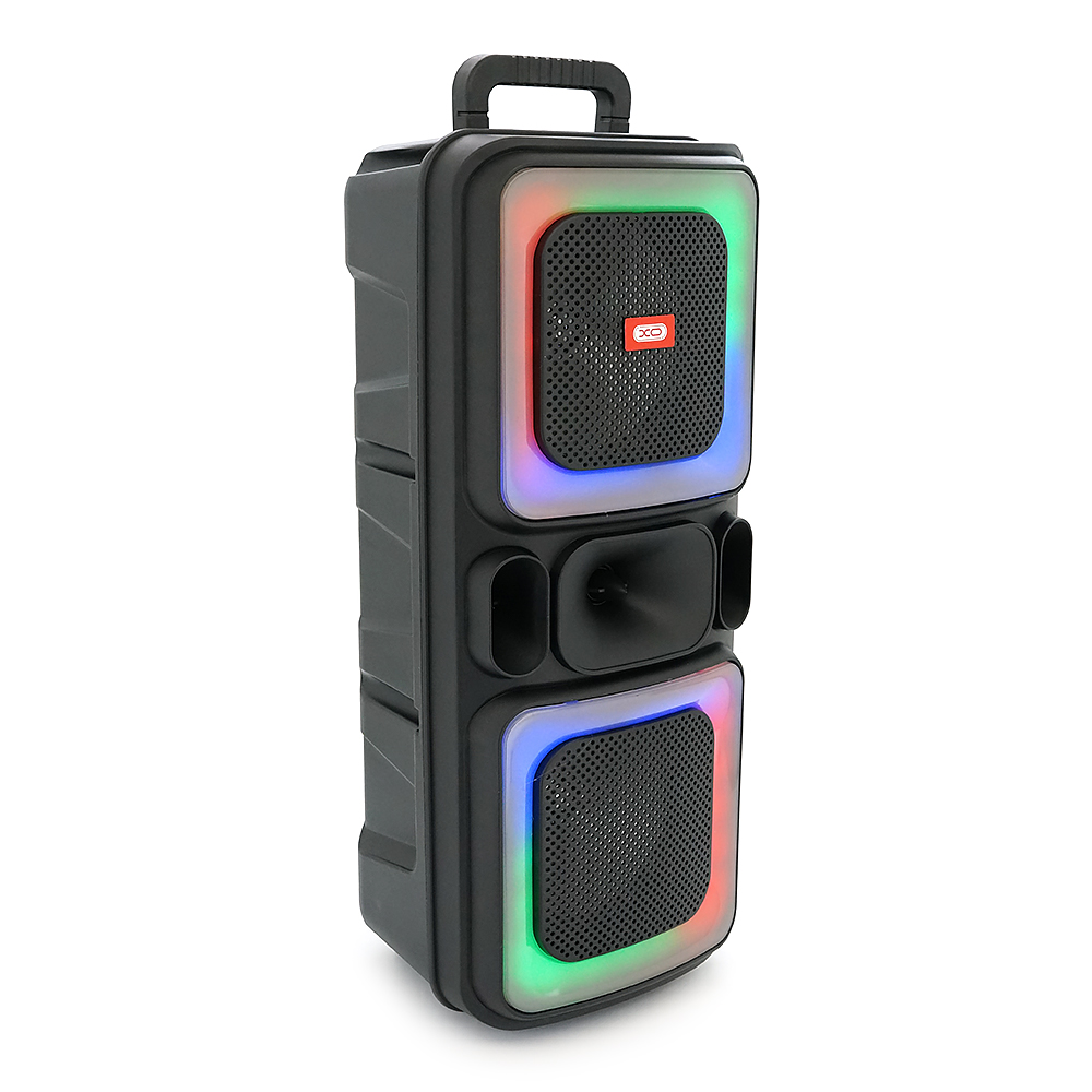 Колонка-караоке XO F55 Boat Boat 8" Dual Speaker RGB Bluetooth Speaker 20W, BT5.0, USB/TF, 4-10h чорний, 249×214×598 мм, 6.35 кг (Y-46424)