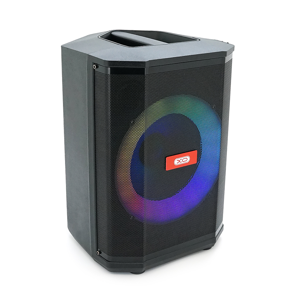 Колонка-караоке XO F53 Star Shepherd EU 8-дюймова колонка RGB Bluetooth Speaker 40W, BT5.0, USB/TF, 4-10 год чорна, 251×281×354 мм, 6.1 кг (Y-46425)