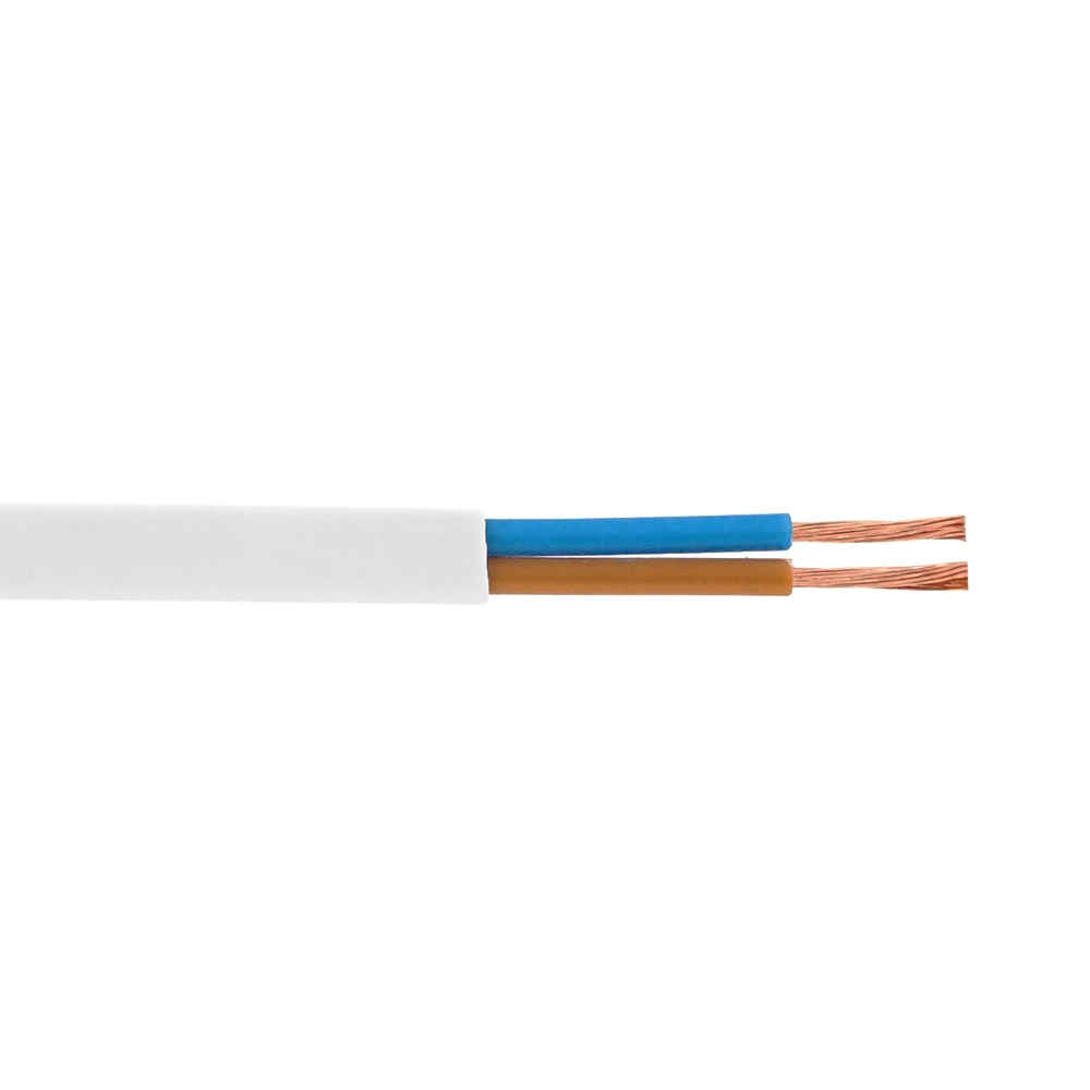Кабель Одескабель H03VVH2-F 2*0,75 білий, бухта 100м (Y-46800)