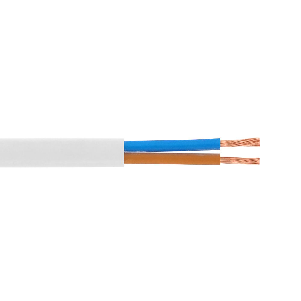 Кабель Одескабель 03VVH2-F 2*1 білий, бухта 100м (Y-46801)