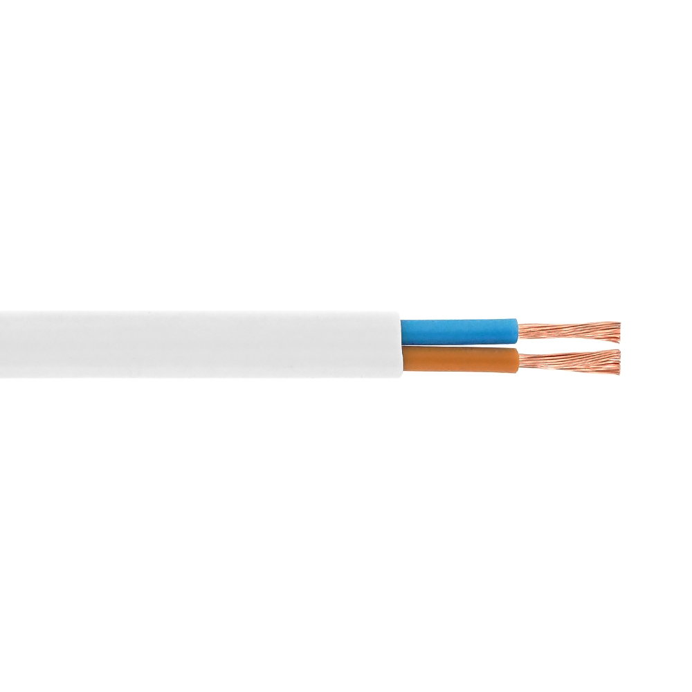 Кабель Одескабель 03VVH2-F 2*1,5 білий, бухта 100м (Y-46802)