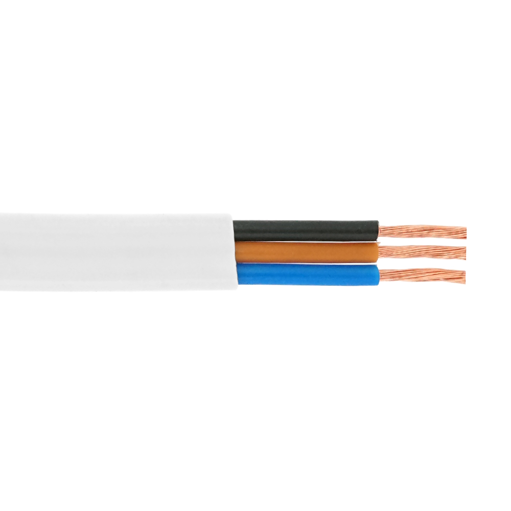 Кабель Одескабель 03VVH2-F 3G1,5 білий, бухта 100м (Y-46803)