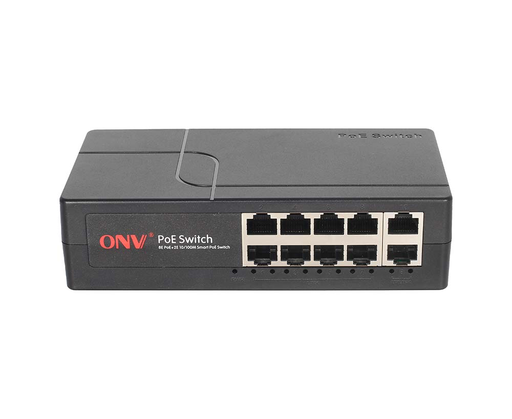 8ми портовий Smart PoE комутатор ONV-H1108PEBS, 8хРоЕ 100Мбіт + 2хUplink 100Мбіт, IEEE802.3af/at, потужність 100Вт, пластик (Y-47027)