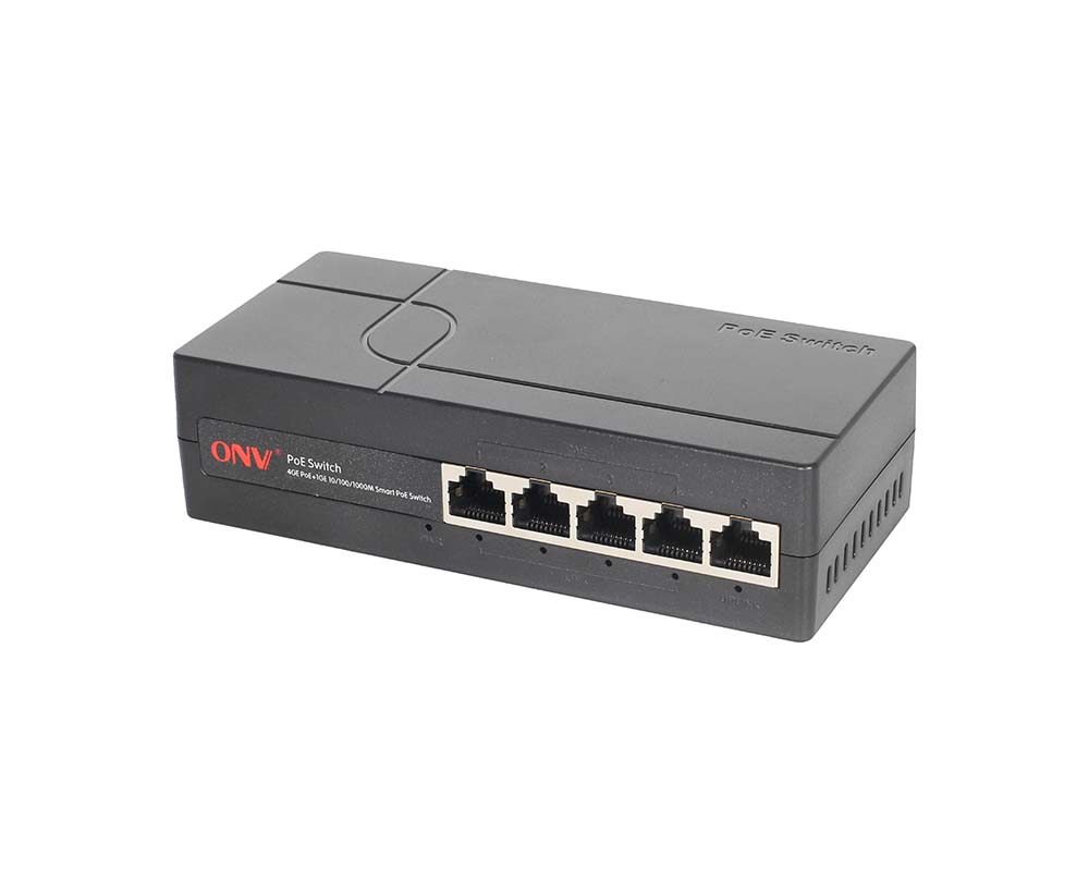4х портовий Gigabit Smart PoE комутатор ONV-H3054PEBS, 4хРоЕ 1000Мбіт + 1хUplink 1000Мбіт, IEEE802.3af/at, потужність 65Вт, пластик (Y-47029)