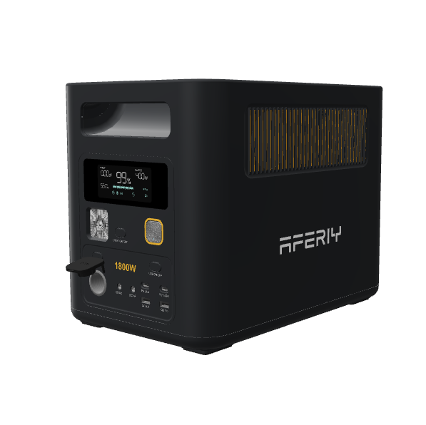 Портативна станція AFERIY AF-P180 Pro, LiFePO4 102Втч.1800Вт,MPPT 500Вт ,out 2*220v.2*USB-A/18Вт,2*Type-C PD20, прикурювач 12В/8А, 350×6м2 (Y-48053)